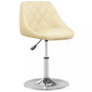 vidaXL Kancelárska stolička umelá koža / chróm Krémová 335153 - cena, srovnání