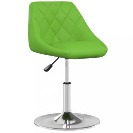 vidaXL Kancelárska stolička umelá koža / chróm Zelená 335158