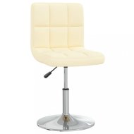 vidaXL Kancelárska stolička umelá koža / chróm Krémová 334173 - cena, srovnání
