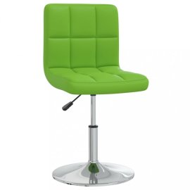 vidaXL Kancelárska stolička umelá koža / chróm Zelená 334178