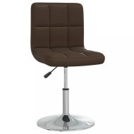 vidaXL Kancelárska stolička umelá koža / chróm Hnedá 334172 - cena, srovnání