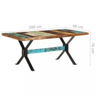 vidaXL Jedálenský stôl drevo / oceľ 180x90x76 cm 321611