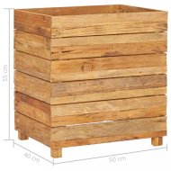 vidaXL Záhradný kvetináč teakové drevo 50x40x55 cm 47424 - cena, srovnání