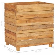 vidaXL Záhradný kvetináč teakové drevo 50x40x55 cm 47424 - cena, srovnání
