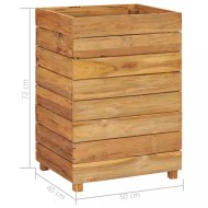 vidaXL Záhradný kvetináč teakové drevo 50x40x72 cm 47427 - cena, srovnání