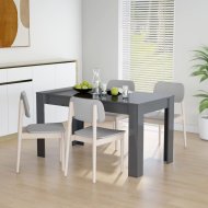 vidaXL Jedálenský stôl DTD Sivá lesk 804210 - cena, srovnání