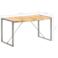 vidaXL Jedálenský stôl hnedá / sivá 140x70x75 cm 321562 - cena, srovnání