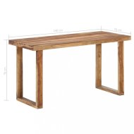 vidaXL Jedálenský stôl masívne drevo 140x70x76 cm 287356 - cena, srovnání