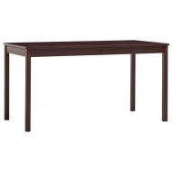vidaXL Jedálenský stôl masívne drevo Tmavohnedá 283401 - cena, srovnání