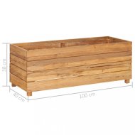 vidaXL Záhradný kvetináč teakové drevo 100x40x38 cm 47422 - cena, srovnání