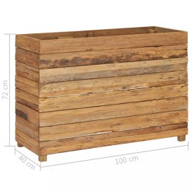 vidaXL Záhradný kvetináč teakové drevo 100x40x72 cm 47428