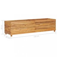 vidaXL Záhradný kvetináč teakové drevo 150x40x38 cm 47423 - cena, srovnání