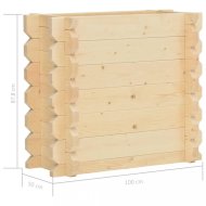 vidaXL Záhradný kvetináč smrekové drevo 100x50x87,8 cm 49416 - cena, srovnání