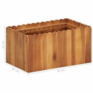 vidaXL Záhradný kvetináč akáciové drevo 50x30x25 cm 45917 - cena, srovnání