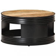 vidaXL Konferenčný stolík hnedá / čierna Mangovníkové drevo 321931 - cena, srovnání