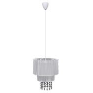vidaXL 240681 Pendant Ceiling Lamp Chandelier Crystal White - cena, srovnání