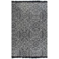 vidaXL Kilim koberec sivý 160x230cm bavlnený vzorovaný - cena, srovnání