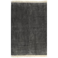 vidaXL Kilim Koberec z bavlny 120x180cm antracitový - cena, srovnání