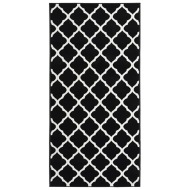 vidaXL Koberec behúň BCF čierno-biely 100x250cm - cena, srovnání