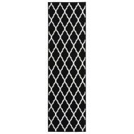 vidaXL Koberec behúň BCF čierno-biely 100x450cm - cena, srovnání