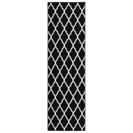 vidaXL Koberec behúň BCF čierno-biely 100x450cm - cena, srovnání