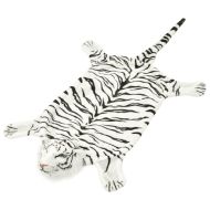 vidaXL Koberec v tvare tigra, plyšový 144cm biely - cena, srovnání