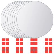 vidaXL Zrkadlové kachličky 8 ks, okrúhle, sklenené - cena, srovnání