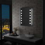 vidaXL Kúpeľňové LED nástenné zrkadlo 60x80 cm
