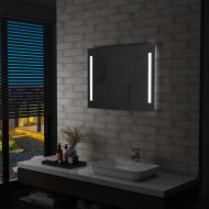 vidaXL Kúpeľňové LED nástenné zrkadlo 80x60 cm - cena, srovnání