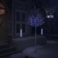 vidaXL Vianočný stromček 600 LED modré svetlo kvety čerešne 300cm - cena, srovnání