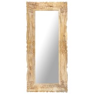 vidaXL Zrkadlo 110x50 cm masívne mangovníkové drevo - cena, srovnání