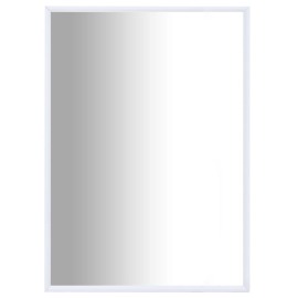 vidaXL Zrkadlo biele 70x50 cm