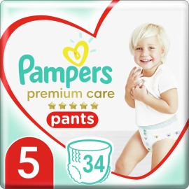Pampers Premium Care Pants 5 12-17kg 34ks
