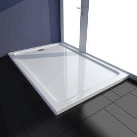 vidaXL Obdĺžniková sprchová vanička z ABS biela 80x120 cm