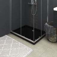 vidaXL Obdĺžniková sprchová vanička z ABS čierna 70x90 cm - cena, srovnání
