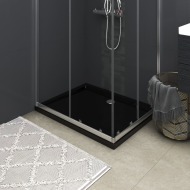 vidaXL Obdĺžniková sprchová vanička z ABS čierna 80x100 cm - cena, srovnání
