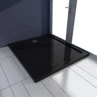 vidaXL Obdĺžniková sprchová vanička z ABS čierna 80x90 cm - cena, srovnání