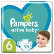 Pampers Active Baby 6 13-18 kg 96ks - cena, srovnání