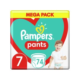 Pampers Pants 7 17kg+ 74ks