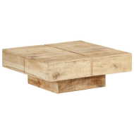 vidaXL Konferenčný stolík 80x80x28 cm masívne mangovníkové drevo - cena, srovnání