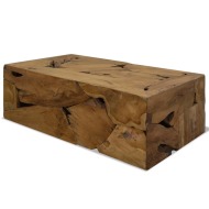 vidaXL Konferenčný stolík, 90x50x30 cm, pravé teakové drevo, hnedý - cena, srovnání