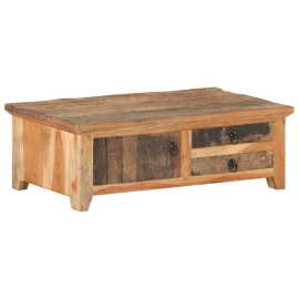 vidaXL Konferenčný stolík 90x50x31 cm masívne recyklované drevo