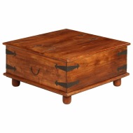 vidaXL Konferenčný stolík, akáciové drevo a sheesham 80x80x40 cm - cena, srovnání