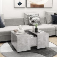 vidaXL Konferenčný stolík betónovo-sivý 60x60x38 cm drevotrieska - cena, srovnání