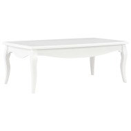 vidaXL Konferenčný stolík, biely 110x60x40 cm, borovicový masív - cena, srovnání