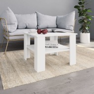 vidaXL Konferenčný stolík biely 60x60x42 cm drevotrieska - cena, srovnání