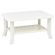 vidaXL Konferenčný stolík, biely 90x60x46 cm, plast - cena, srovnání