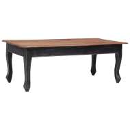 vidaXL Konferenčný stolík čierny 120x60x45 cm mahagónový masív - cena, srovnání