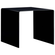 vidaXL Konferenčný stolík, čierny 50x50x45 cm, tvrdené sklo - cena, srovnání