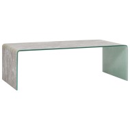 vidaXL Konferenčný stolík, hnedý mramor 98x45x31 cm, tvrdené sklo - cena, srovnání